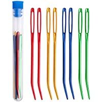 Agujas de Ojo Grande Agujas de Coser- Agujas de tapicería con una botella de almacenamiento- hilo tejer aguja de coser…